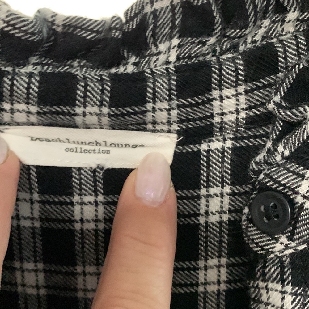 Plaid Ruffleneck‎ Tunic - Picture 2 of 6